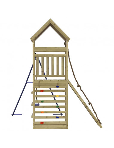 Set da Gioco da Esterno in Legno di Pino Impregnato