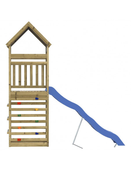 Set da Gioco da Esterno in Legno di Pino Impregnato