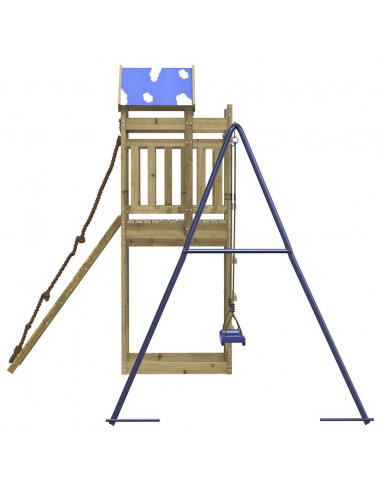 Set da Gioco da Esterno in Legno di Pino Impregnato