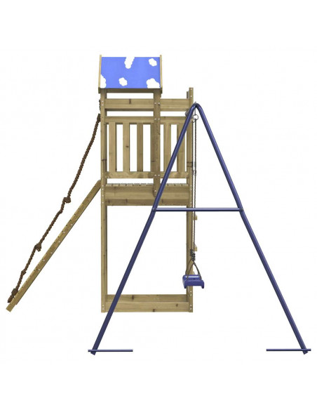 Set da Gioco da Esterno in Legno di Pino Impregnato