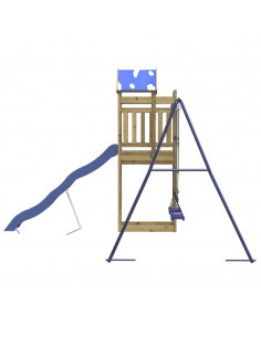 Set da Gioco da Esterno in Legno di Pino Impregnato 2