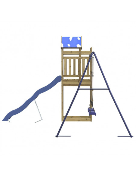 Set da Gioco da Esterno in Legno di Pino Impregnato