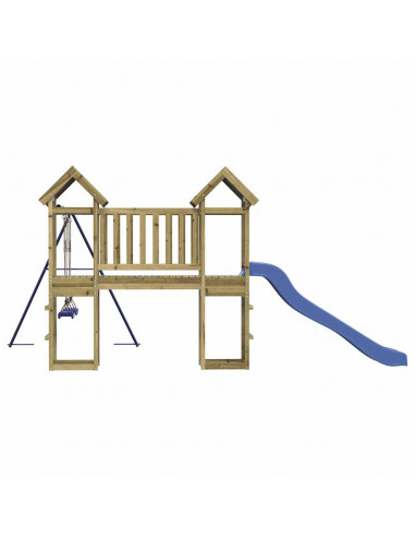 Set da Gioco da Esterno in Legno di Pino Impregnato