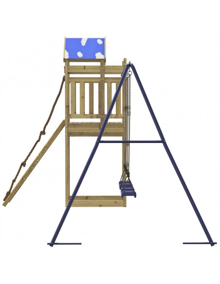 Set da Gioco da Esterno in Legno di Pino Impregnato