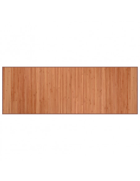 Tappeto Rettangolare Marrone 70x200 cm in Bambù