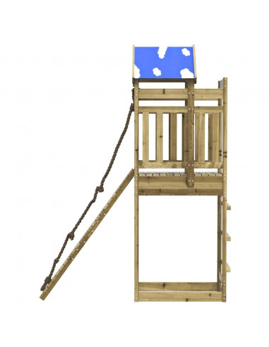 Set da Gioco da Esterno in Legno di Pino Impregnato