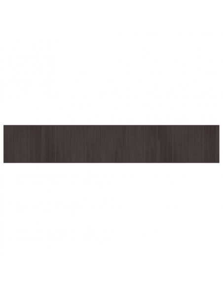 Tappeto Rettangolare Marrone Scuro 70x400 cm in Bambù