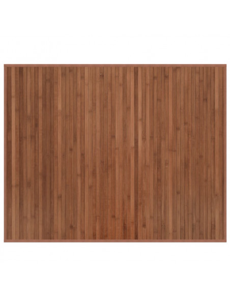 Tappeto Rettangolare Marrone 80x100 cm in Bambù