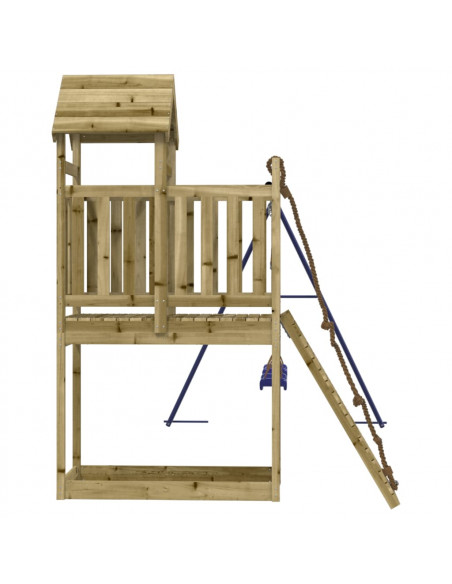 Set da Gioco da Esterno in Legno di Pino Impregnato