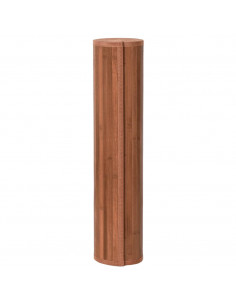 Tappeto Rettangolare Marrone 80x100 cm in Bambù 2