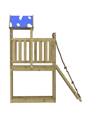 Set da Gioco da Esterno in Legno di Pino Impregnato