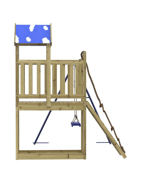 Set da Gioco da Esterno in Legno di Pino Impregnato