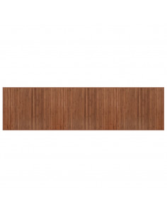 Tappeto Rettangolare Marrone 80x300 cm in Bambù