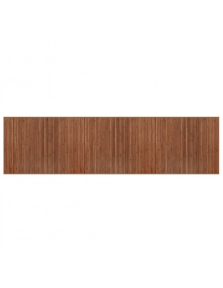 Tappeto Rettangolare Marrone 80x300 cm in Bambù