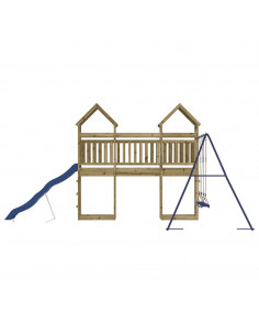 Set da Gioco da Esterno in Legno di Pino Impregnato