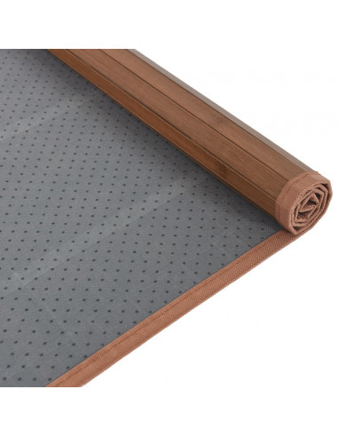 Tappeto Rettangolare Marrone 80x300 cm in Bambù