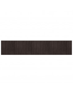 Tappeto Rettangolare Marrone Scuro 80x400 cm in Bambù