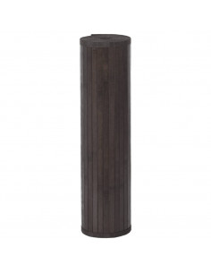 Tappeto Rettangolare Marrone Scuro 80x400 cm in Bambù 2