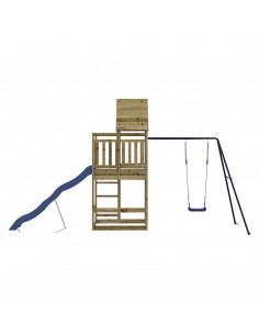 Set da Gioco da Esterno in Legno di Pino Impregnato
