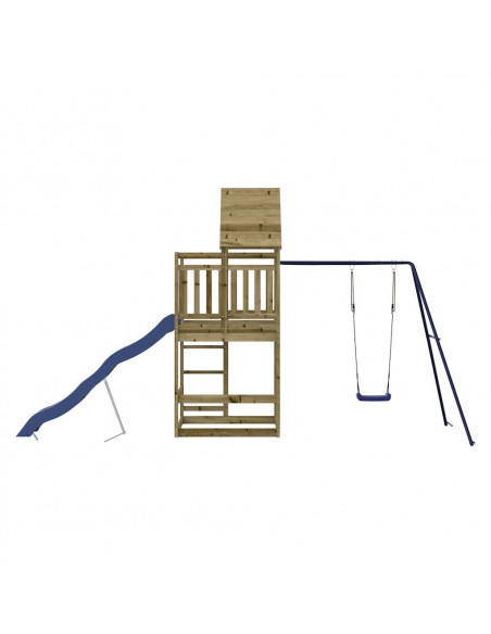 Set da Gioco da Esterno in Legno di Pino Impregnato