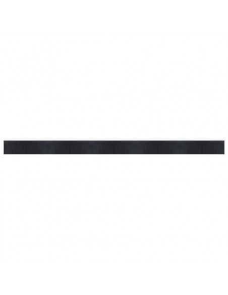 Tappeto Rettangolare Nero 60x1000 cm in Bambù