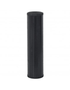 Tappeto Rettangolare Nero 60x1000 cm in Bambù 2