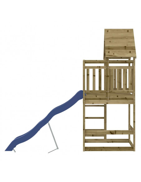 Set da Gioco da Esterno in Legno di Pino Impregnato