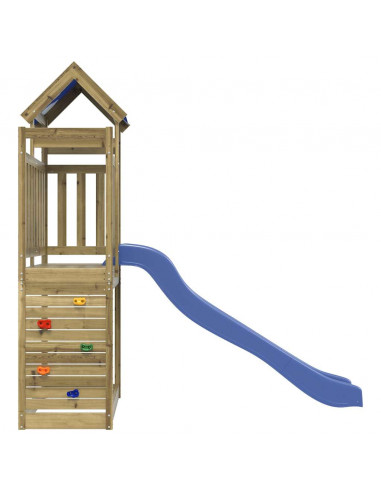 Set da Gioco da Esterno in Legno di Pino Impregnato