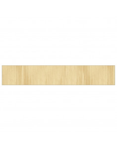 Tappeto Rettangolare Natura Chiaro 70x400 cm in Bambù