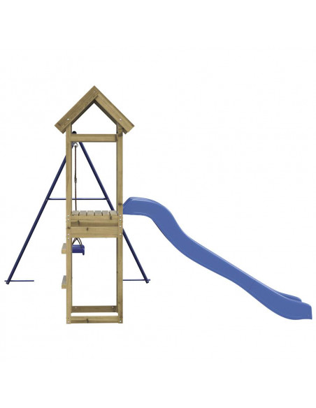 Set da Gioco da Esterno in Legno di Pino Impregnato