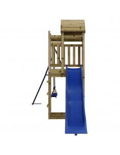 Set da Gioco da Esterno in Legno di Pino Impregnato