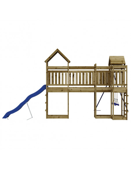 Set da Gioco da Esterno in Legno di Pino Impregnato