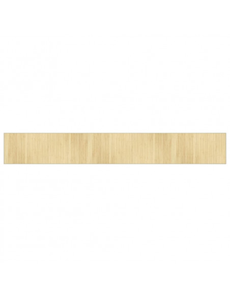 Tappeto Rettangolare Natura Chiaro 70x500 cm in Bambù