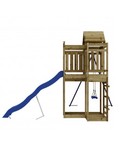 Set da Gioco da Esterno in Legno di Pino Impregnato