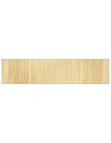Tappeto Rettangolare Natura Chiaro 70x300 cm in Bambù