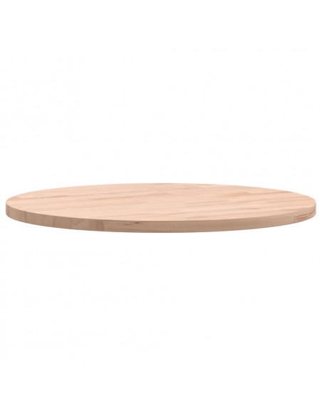 Piano per Tavolo Ø40x1,5 cm Rotondo in Legno Massello di Faggio