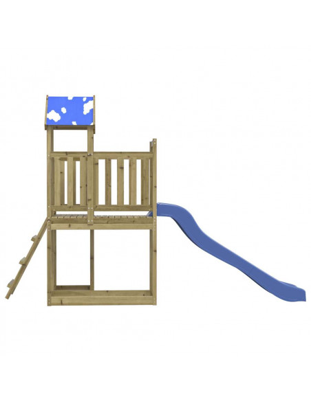 Set da Gioco da Esterno in Legno di Pino Impregnato