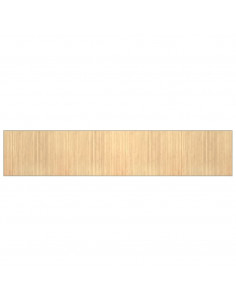Tappeto Rettangolare Natura Chiaro 80x400 cm in Bambù