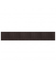 Tappeto Rettangolare Marrone Scuro 80x1000 cm in Bambù