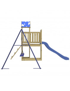 Set da Gioco da Esterno in Legno di Pino Impregnato