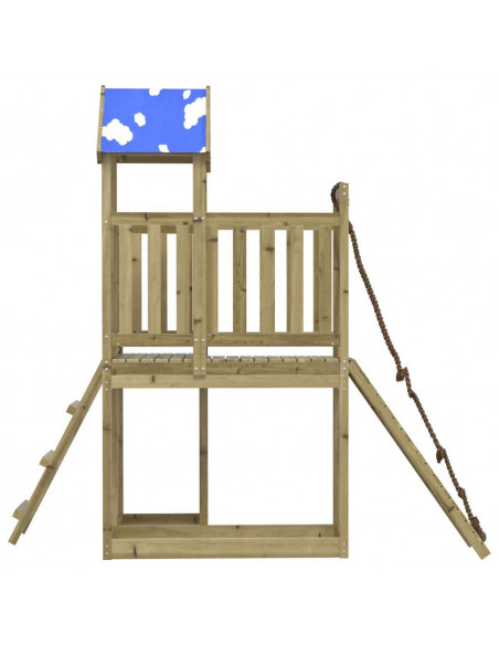 Set da Gioco da Esterno in Legno di Pino Impregnato