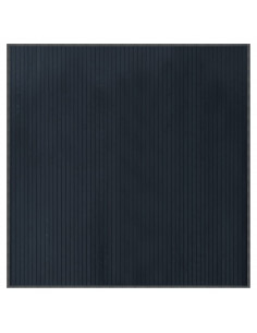 Tappeto Rettangolare Grigio 100x100 cm in Bambù