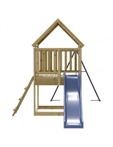 Set da Gioco da Esterno in Legno di Pino Impregnato