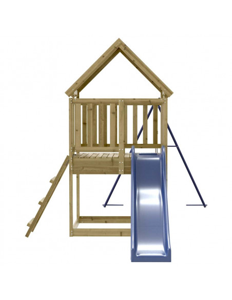 Set da Gioco da Esterno in Legno di Pino Impregnato