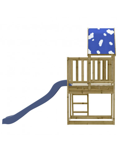 Set da Gioco da Esterno in Legno di Pino Impregnato