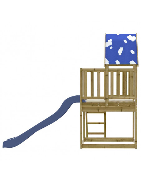 Set da Gioco da Esterno in Legno di Pino Impregnato