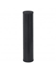 Tappeto Rettangolare Nero 100x400 cm in Bambù 2