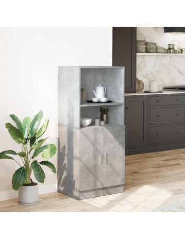 Mobile da Cucina Grigio Cemento 57x41,5x131,5 cm in Truciolato