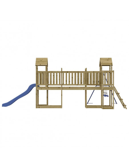 Set da Gioco da Esterno in Legno di Pino Impregnato