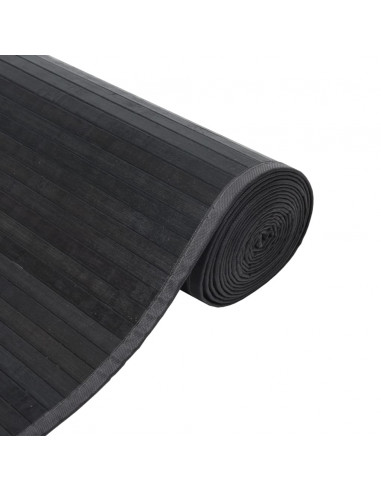 Tappeto Rettangolare Grigio 70x1000 cm in Bambù